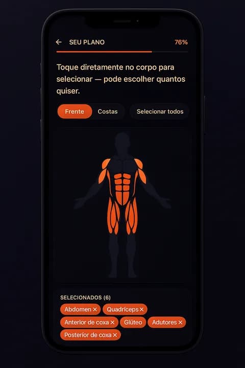 Foco no seu corpo